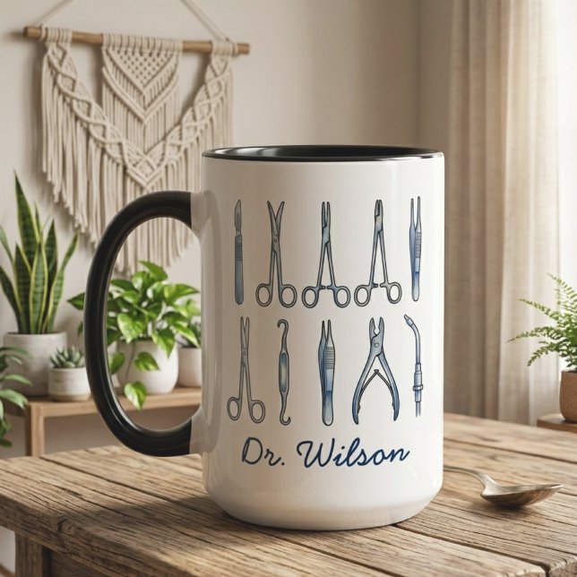 Anpassad framtida läkare medicinsk studentexamen mugg (Personalized Future MD Doctor Medical School Gift | Medical Residency Graduation Gift for Him Her)