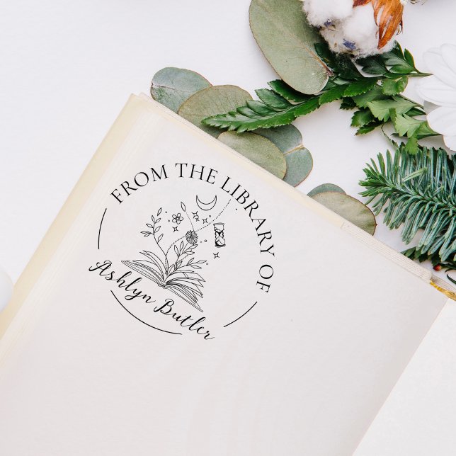 Anpassad Från Biblioteket Frimärke Stämpel (Skapare uppladdad)