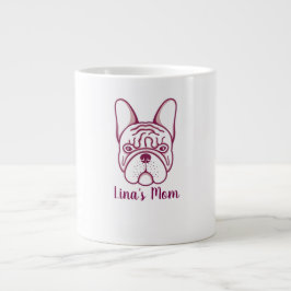 Anpassad fransk Bulldog Mamma Kaffe Mugg - Personl Jumbo Mugg