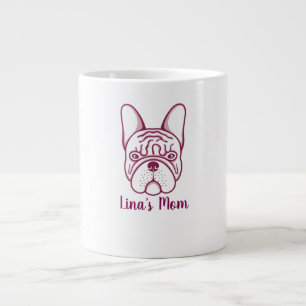 Anpassad fransk Bulldog Mamma Kaffe Mugg - Personl Jumbo Mugg