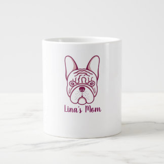 Anpassad fransk Bulldog Mamma Kaffe Mugg - Personl Jumbo Mugg