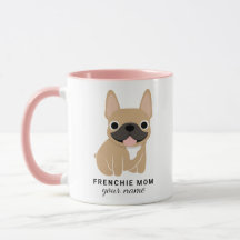 Anpassad fransk mamma-mugg, fransk bulldogg-mugg