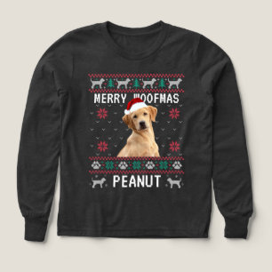 Anpassad ful jultröja för hund med foto t shirt
