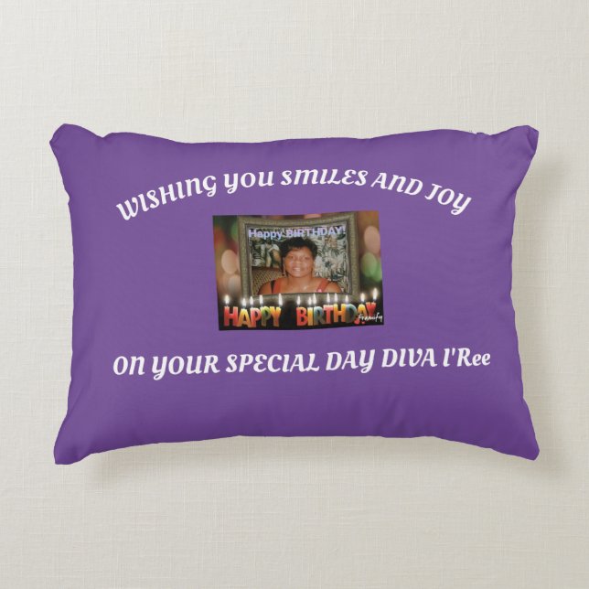 Anpassad fyllning prydnadskudde (Framsidan)