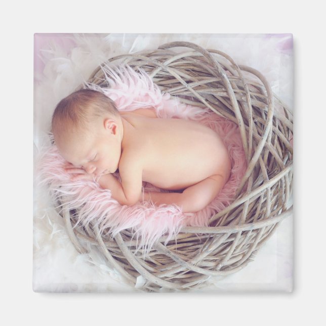 Anpassad fyrkantig magnet med foto (Framsidan)