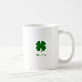 Anpassad Fyrklöver Smaragdgrön Lyckosam Kaffemugg