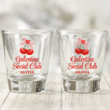 Anpassad Galentine's Party Favor Present, Shotglas