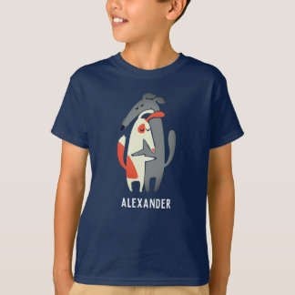 Anpassad Galgo och Podenco Kids T-Shirt