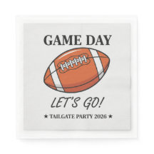 Anpassad Game Day Football Tailgate-fest Pappersse
