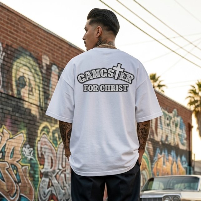 Anpassad Gangster för Kristus T-shirt  (Custom Gangster for Christ T-shirt)