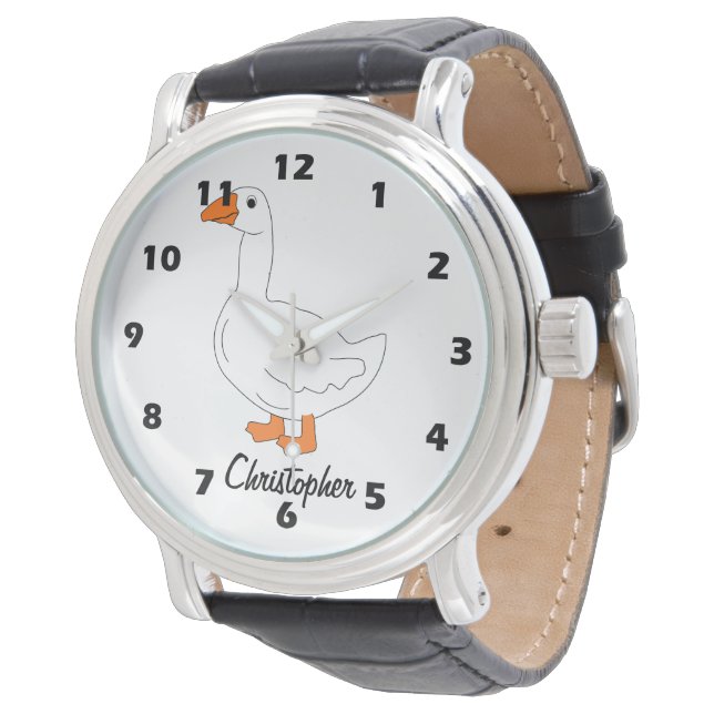 Anpassad Gåsdesign Armbandsur (Vinklad)