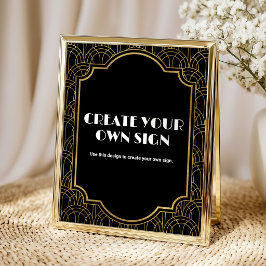 Anpassad Gatsby Roaring 20s-fest Poster