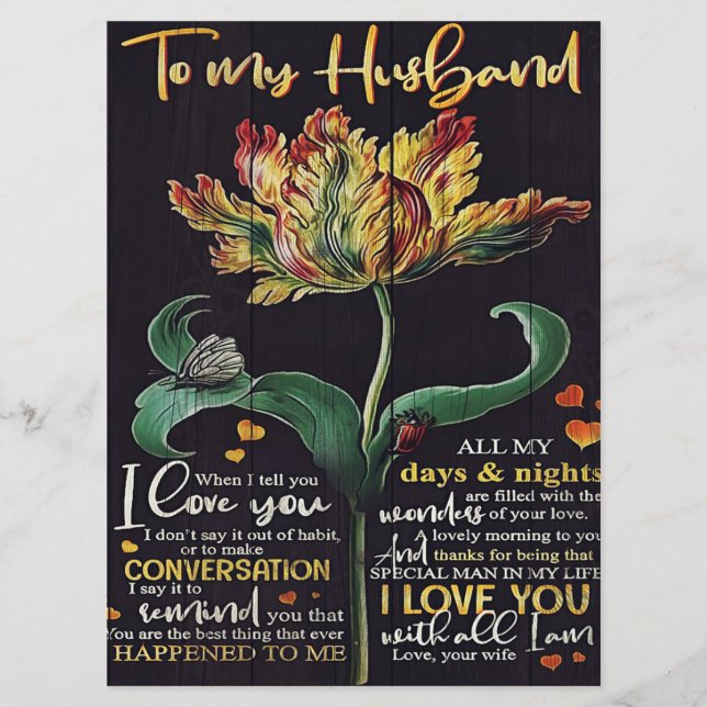 Anpassad gåva för Make | Bästa gåva till människa Meny (Framsida)