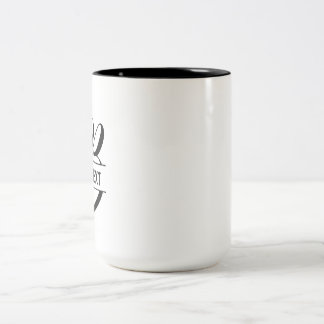 Anpassad gåva från namn mugg-Initialer-Helgdag Två-Tonad Mugg