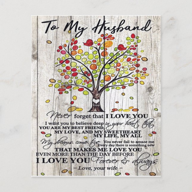 Anpassad gåva till min Make Brev Flygblad (Framsidan)