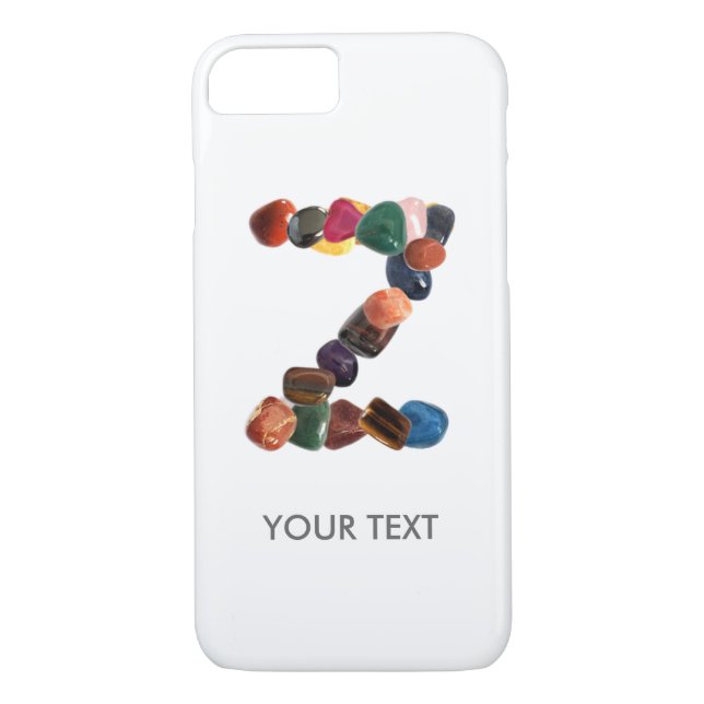 Anpassad Gemstone-initial "Z" Case-Mate iPhone Skal (Baksida)