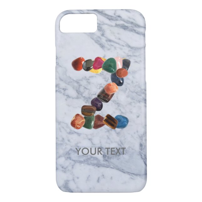 Anpassad Gemstone-initial "Z" Case-Mate iPhone Skal (Baksida)