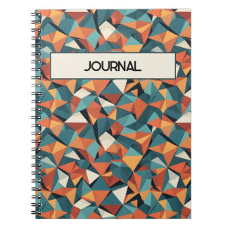 Anpassad geometrisk teal & orange mönster från mit anteckningsbok
