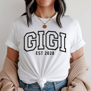 Anpassad Gigi-skjorta, födelsedagskläder för Nana T Shirt