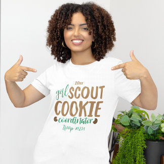 Anpassad Girl Scout Cookie-koordinator volontär T Shirt