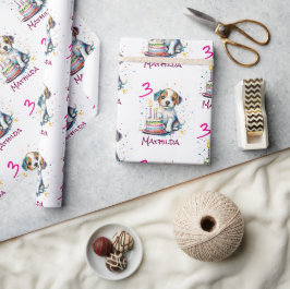 Anpassad Glad 3-årsdag Grattis, Valp Presentpapper