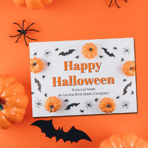 Anpassad Glad Halloween Affärsmarknadsföring Julkort