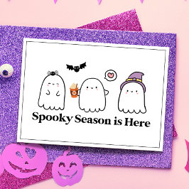 Anpassad Glad Halloween Kuslig Säsong Söta Spöken Kort