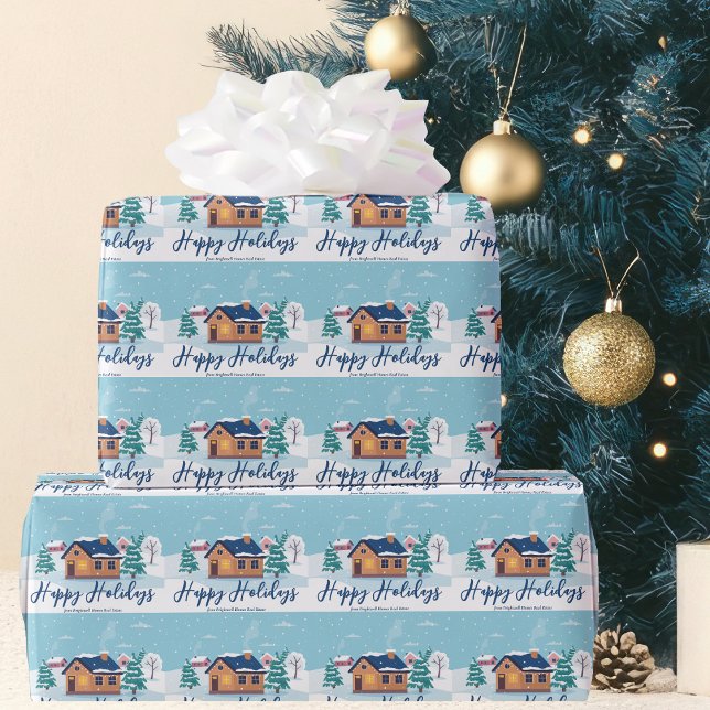 Anpassad Glad jul firande Fastighetsbolag Julfiran Presentpapper (Skapare uppladdad)