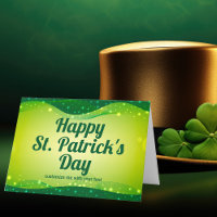 Anpassad Glad St. Patrick's Day Söt Grön Glitter