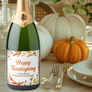 Anpassad Glad tack till Thanksgiving Höstlöv Föret