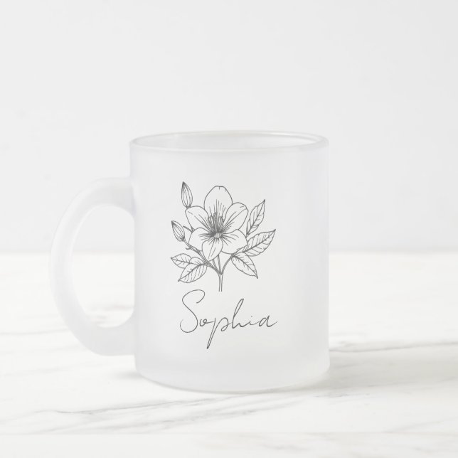 Anpassad Glas Mugg, Personlig Brudtjänare Mugg, Br Frostad Glasmugg (Vänster)