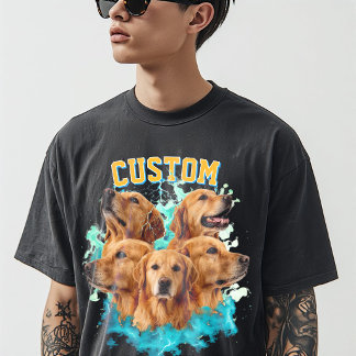 Anpassad Golden Retriever Hundälskare T-Shirt