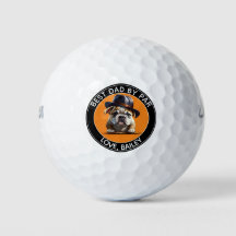 Anpassad golf boll med foto av en hund