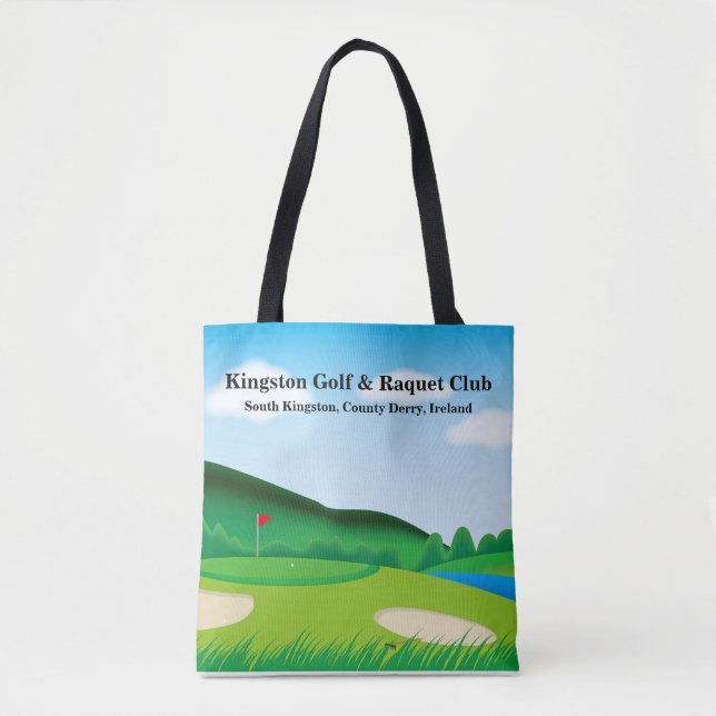 Anpassad Golf Klubb/League Tote Bag Tygkasse (Framsida)