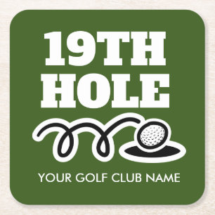 Anpassad golf-klubb underlägg för 19:e hål