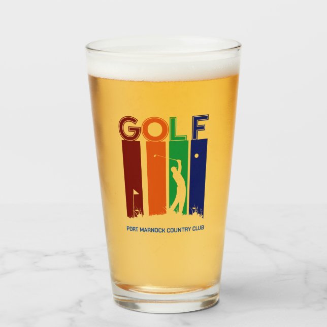 Anpassad Golf League Tumbler Glaskopp (Framsida fylld)