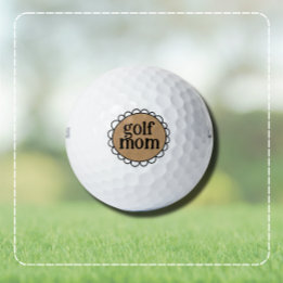 Anpassad GOLF MAMMA Scalloped Edge Golfbollar