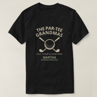 Anpassad Golf Mormor Par-Tee Mormors Klubb Present T Shirt