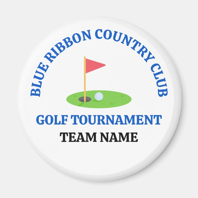 Anpassad golfbana eller country club magnet (Framsidan)