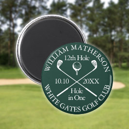 Anpassad golfhål Hole In One Smaragdgrön Magnet