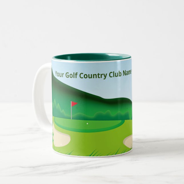 Anpassad Golfkaffekaffe Mugg för Women Golfers (Framsida vänster)