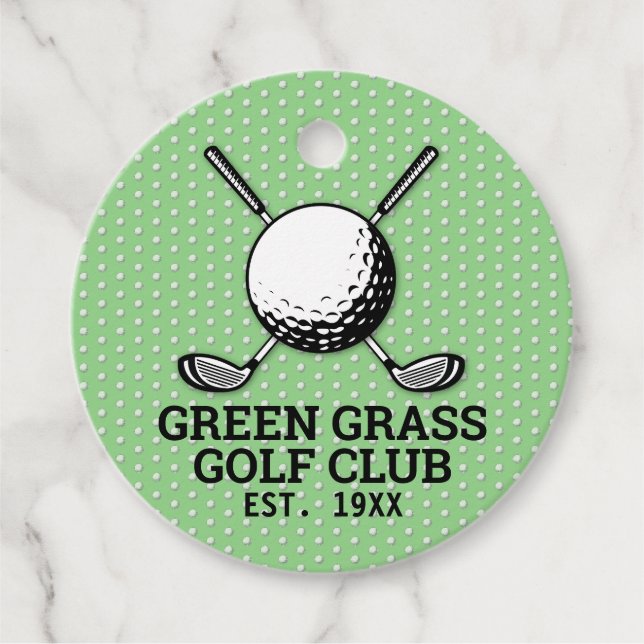 Anpassad golfklubb logodesign gåvor etiketter (Framsida)