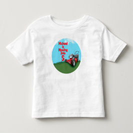 Anpassad Gräsklippare Födelsedag T Shirt
