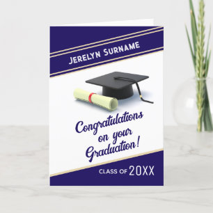 Anpassad Grattis studentkort Kort
