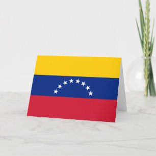 Anpassad gratulationskort med Venezuelas flagga Kort