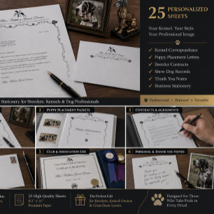 Anpassad Great Dane Professionell Kennel Brevpappe Reklamblad