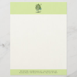 Anpassad Greenleaf Nursery Branding Brevhuvud