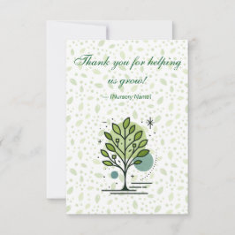 Anpassad Greenleaf Nursery Branding Tack Kort