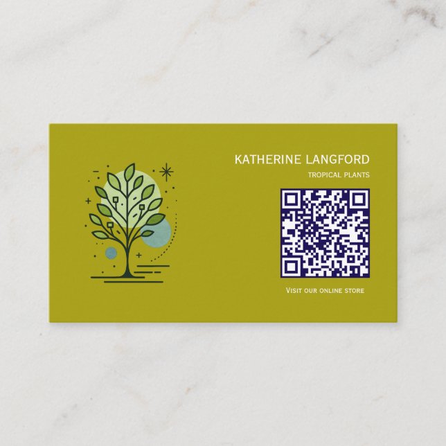 Anpassad Greenleaf Nursery Branding  Visitkort (Framsida)