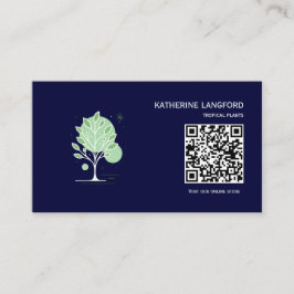 Anpassad Greenleaf Nursery Branding Visitkort